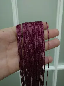 İp Perde - İnce Zincir Serisi İp Perde Bordo