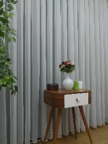 Mutfak - ( Orjinal ) Düz Tergal Tül Perde 