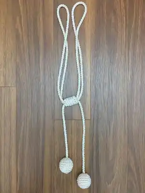 Perde Fon Bağı - Braçol - Ekru Rengi - )- Krem Açık