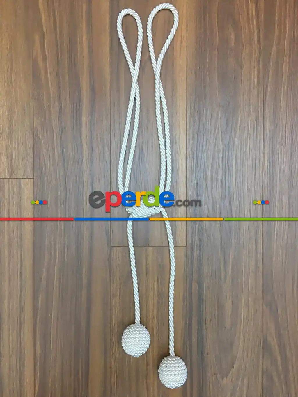 Perde Fon Bağı - Braçol - Ekru Rengi - )- Krem Açık