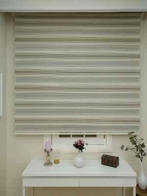 Salon Zebra Perde - Zebra Perde - Degrade Pileli Zebra ( Renk Geçişli Pileli )- Bej