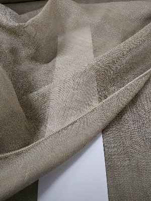 Düz Modern Dökümlü Keten Tül Perde - Sütlü Kahve