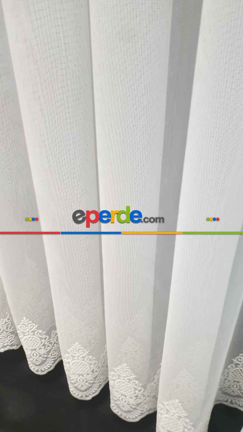 Etek Bohrelli Bambu Tül Ütü İstemez Tül