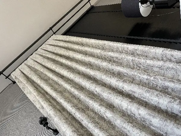 Patine Desenli Bej Açık Kahve Desenli Jakar Fon Perde (285 En)- Kahve Açık