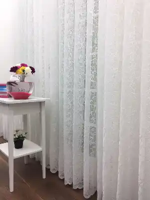 Özel Örme Dokulu Tül Perde 100% Orjinal Ürün- Ekru