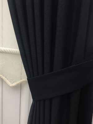 Düz Fon Perde - Siyah- Siyah