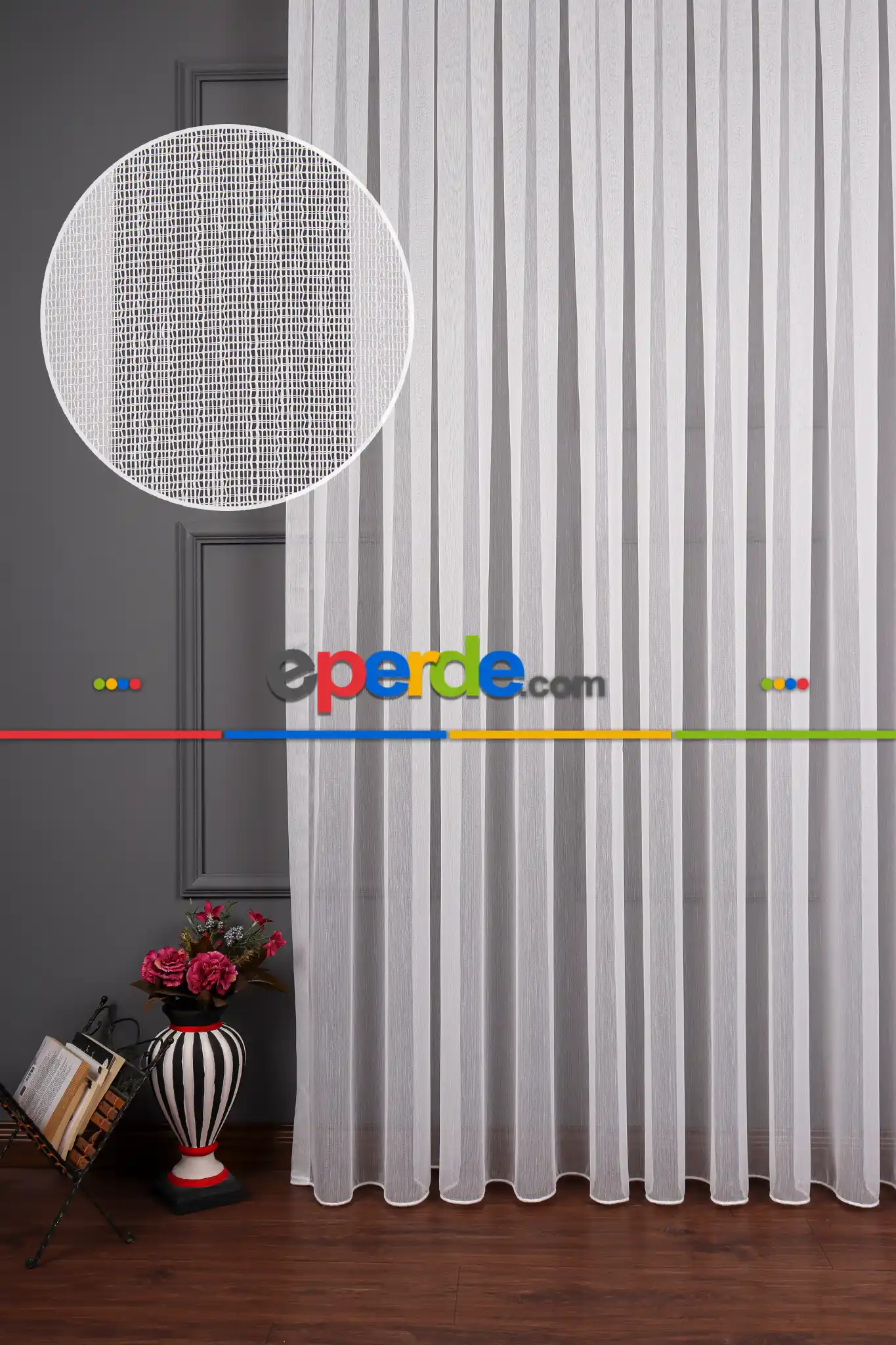 Bambu Keten Düz Tül Perde Akdz 995