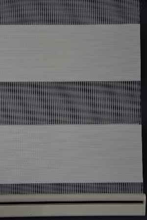 Halim Perdesan Dk-100 Ekru & Beyaz Renk Etekli Veya Eteksiz Zebra Stor Perde