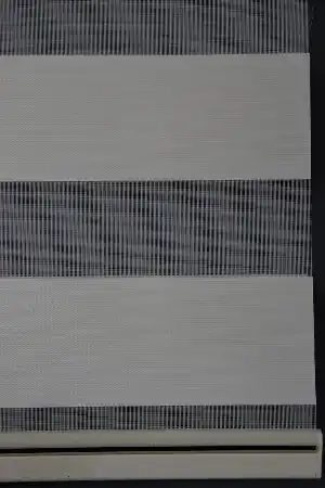Halim Perdesan Dk-100 Ekru & Beyaz Renk Etekli Veya Eteksiz Zebra Stor Perde