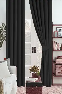 Gri Antrasit Koyu Füme Renk Karartma Blackout Güneşlik Fon Kalın Perde