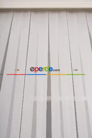 Zümrüt Düz Tül Perde (ekru Renk)