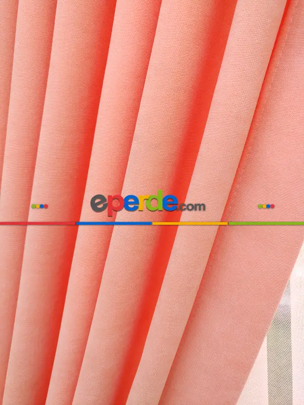 Salon Fon - Yavru Ağzı Düz Sade Fon Perde (  Dökümlü Fon )- Yavru Ağzı