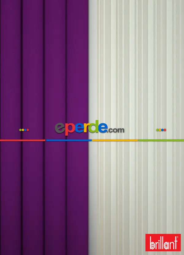 Brillant Akıllı Tül Perde Mor Renkli Tül Dikey Zebra Perde Düz 1. Kalite