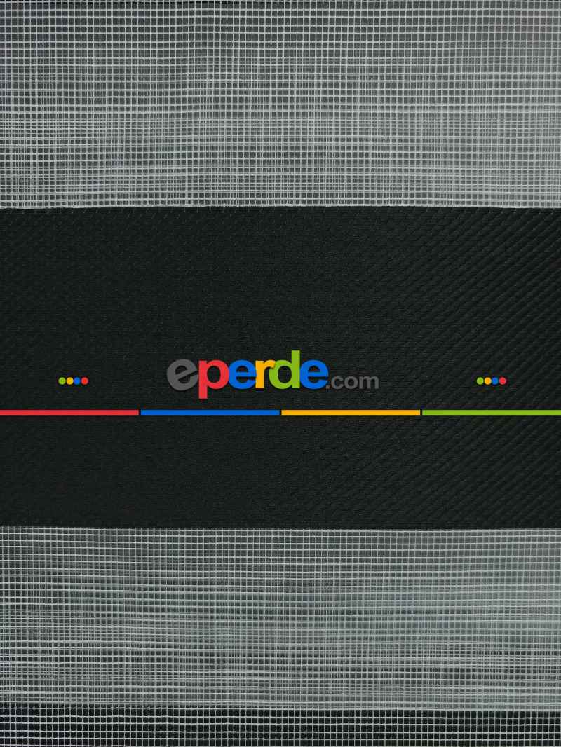 Karartma Zebra Perde - Blackout Zebra Perde-ışık Geçirmez Zebra Perde- Siyah
