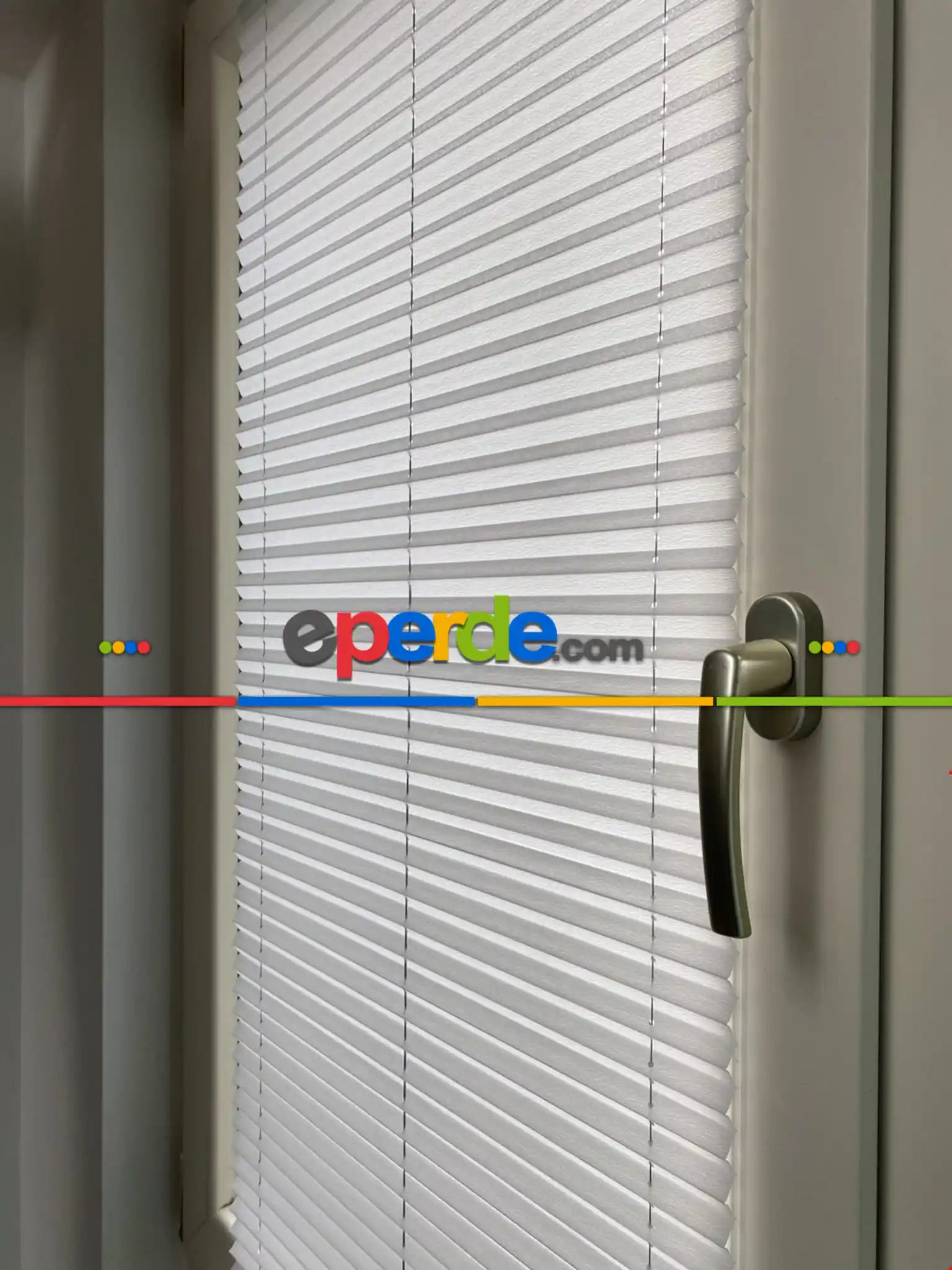 Plise Perde Açık Gri Renk