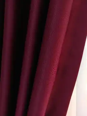 Bordo Blackout Düz Fon Perde- Bordo