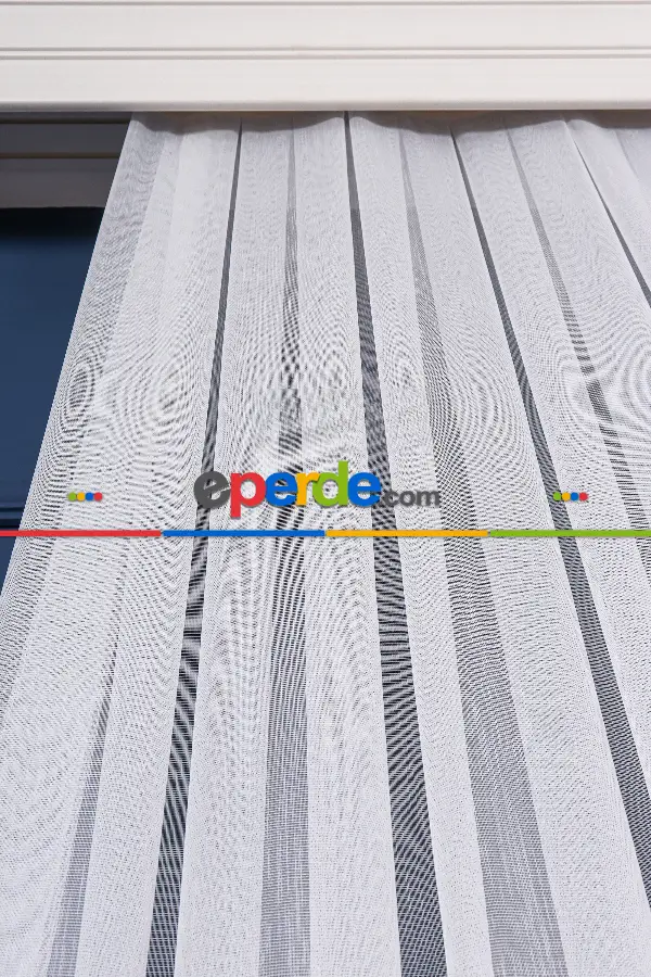 Salon - Siyah Yüksek Kalite Armür Dokuma Ttm Zemin Kaplamalı Tül Perde