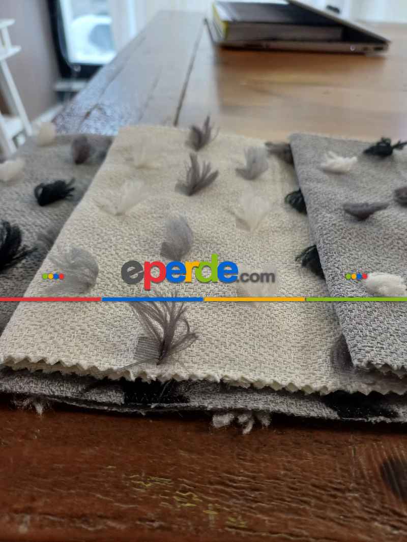 Katlamalı Fon Perde – Ponpon Desenli Mekanizmalı Perde
