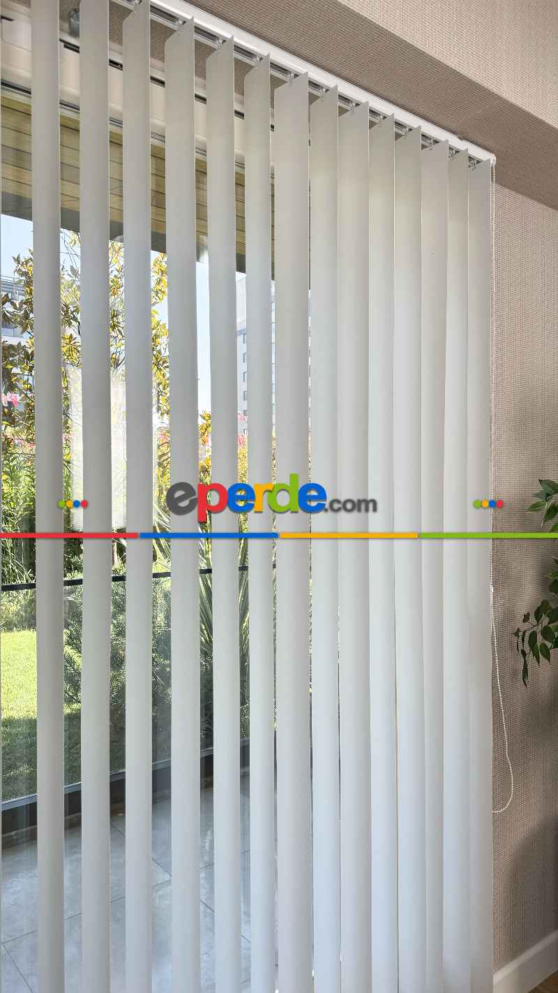 Ekru Pvc Dikey Perde, Dikey Stor Perde