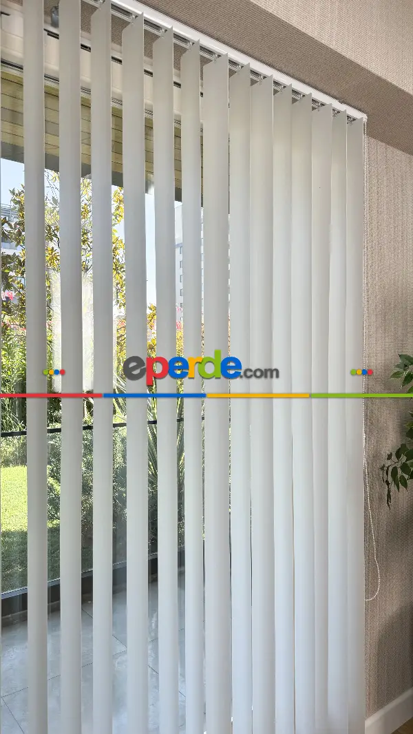 Ekru Pvc Dikey Perde, Dikey Stor Perde