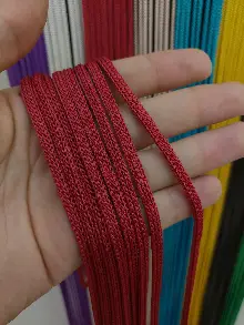 Kırmızı Rengi İp Perde Jumbo Zincir Serisi- Kırmızı