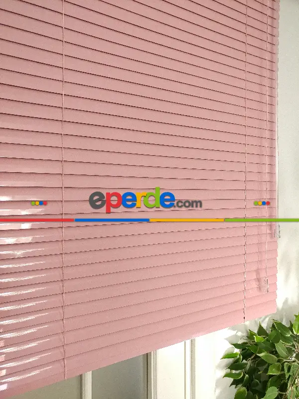 Nova Alamunyum Jaluzi 25 Mm- Pembe Pudra Pembe