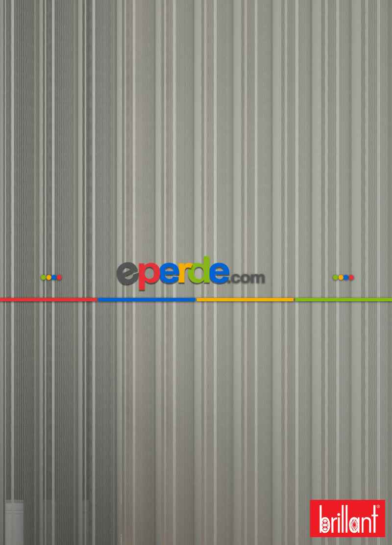 Brillant Akıllı Tül Perde Kahverengimsi Gri Renkli Tül Dikey Zebra Perde Düz 1. Kalite