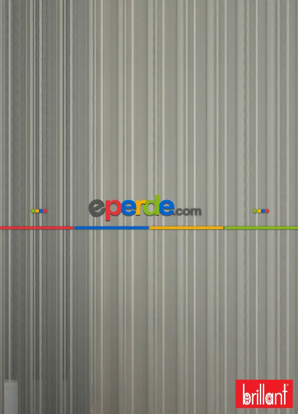 Brillant Akıllı Tül Perde Kahverengimsi Gri Renkli Tül Dikey Zebra Perde Düz 1. Kalite