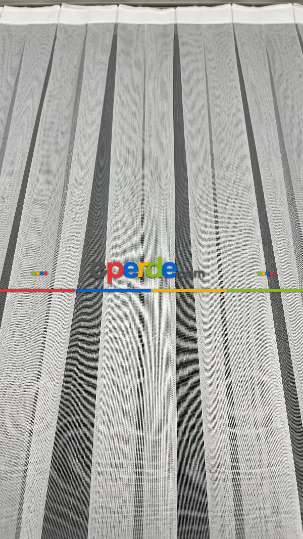 Oturma Odası - Premium Seri Trend Perde Modelleri 2023-kabartma Atlas İplikle Nakışlı İşleme Tül Perde 04