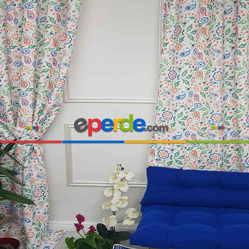 Mutfak Fon Perde- Beyaz