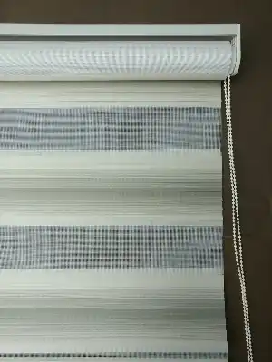 Mutfak - Zebra Perde - Bej Degrade Renk Geçişli Pileli Zebra Perde- Krem-bej-sütlü Kahve