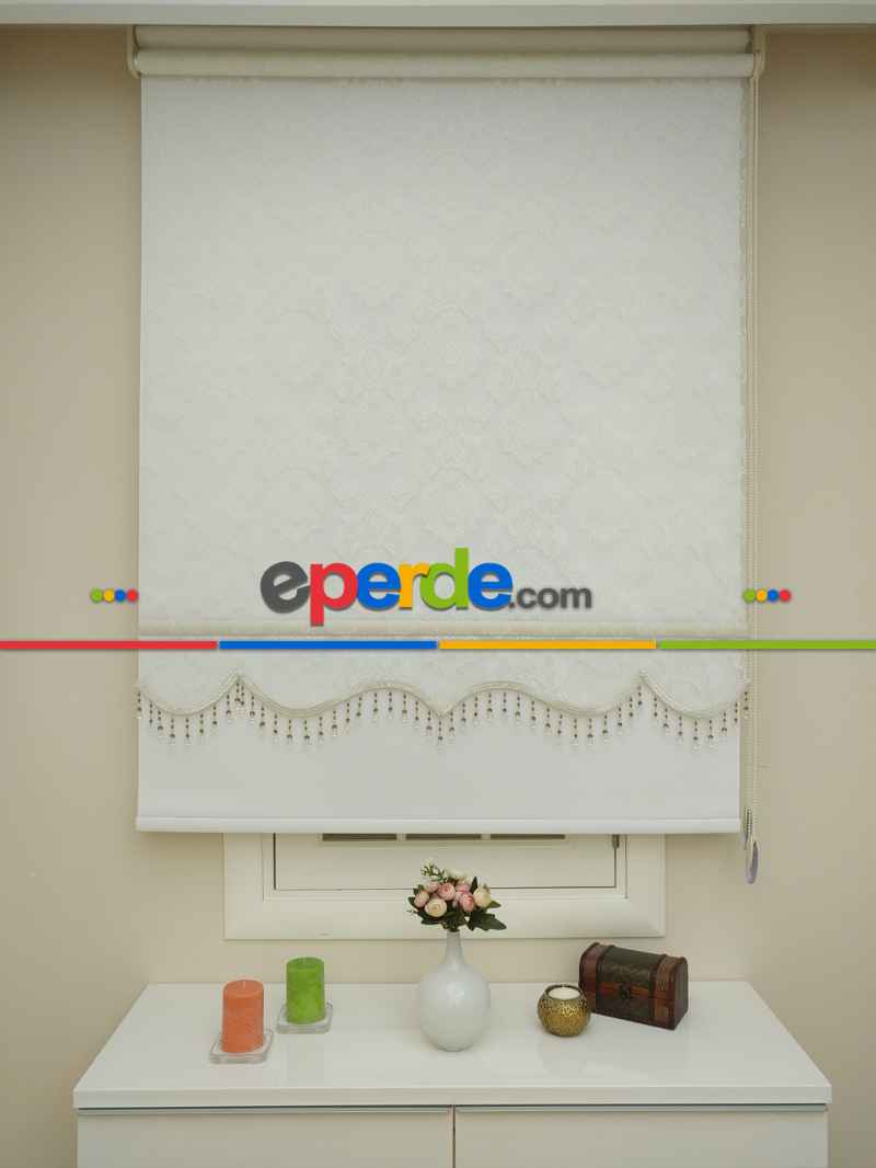 Yeni Sezon!! Çiftli Sistem Tül Ve Stor Perde- Ekru