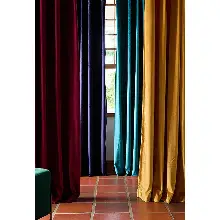 Yatak Odası Fon Perde - Kadife Dokuma Yarı Mat Kadife Renkli Fon Perde Çok Renkli - Dar Enli Kalın Kadife Perde