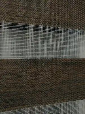 Lüx Bambu Zebra Perde Ahşap Görünümlü -1.kalite Malzeme- Acı Kahve
