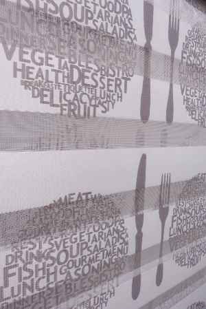 Mutfak Zebra Perde Desenli- Kahverengi