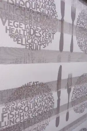 Mutfak Zebra Perde Desenli- Kahverengi