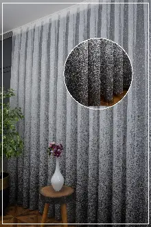 Genç Tasarım Püskürtme Yeni Moda Tül Gri - Füme - Antrasit