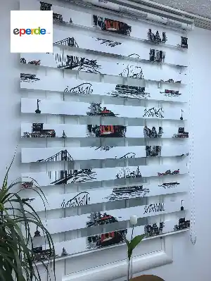 Fırsat!!! Siyah-kırmızı İstanbul Desenli Perde- Siyah-kırmızı 100cm X 200cm 