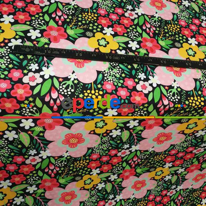 Mutfak Fon Perde- Siyah