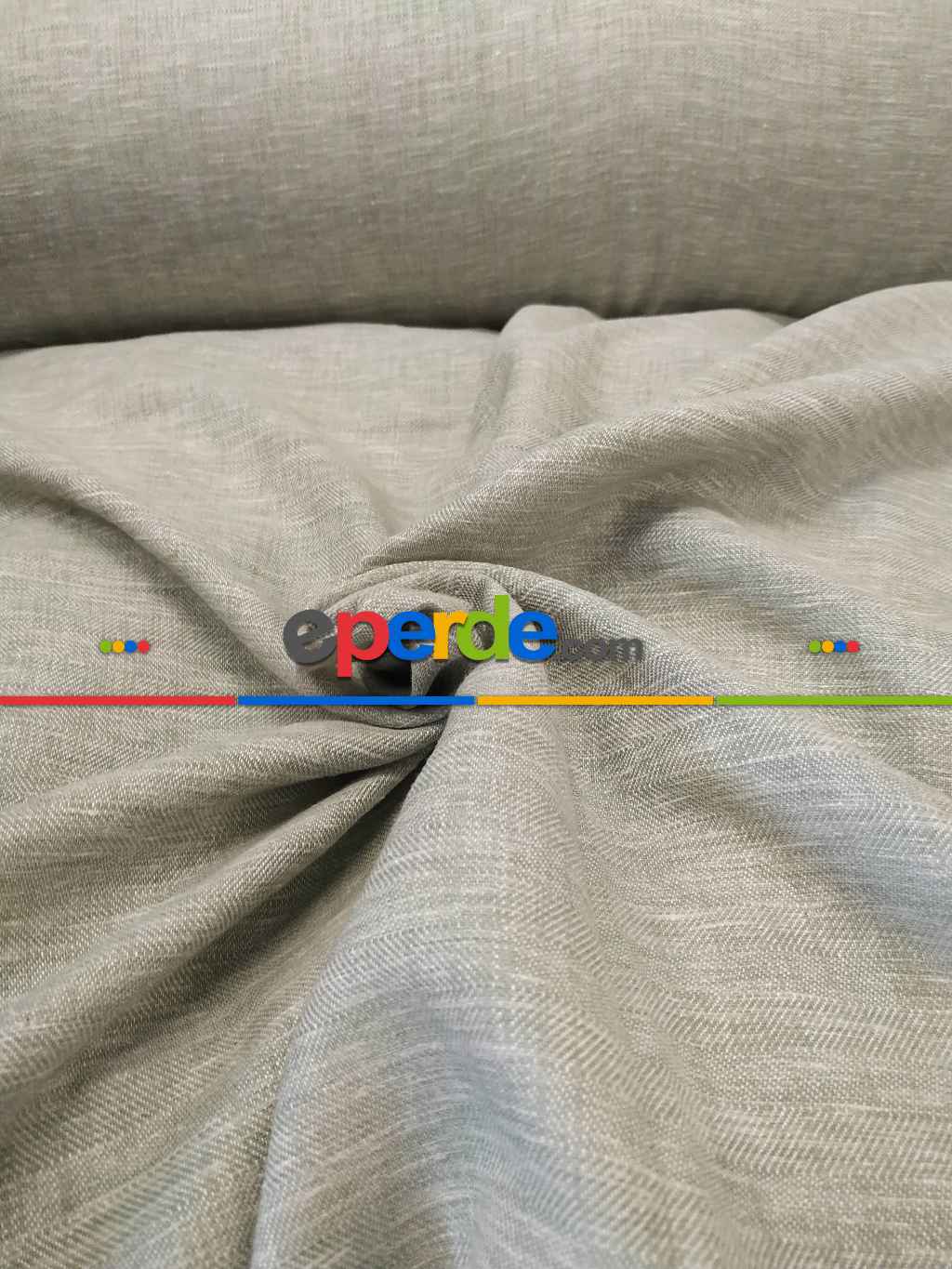 Salon Düz Tül Keten Fon Perde - Çağla Yeşili- Açık Yeşil