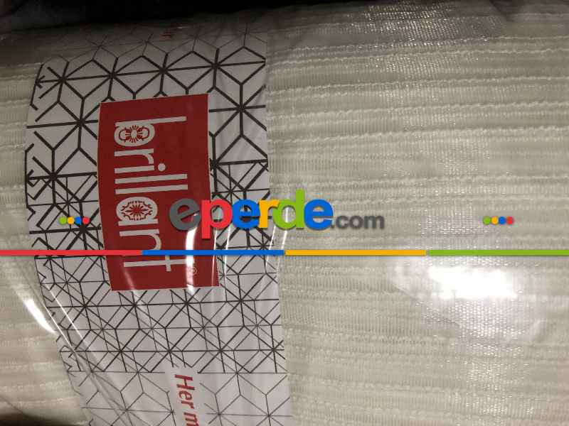 Oturma Odası - Zincir Desenli Düz Lüx Armür Tül Perde - Yüksek Gramajlı - (ütü Gerektirmez)- Ekru