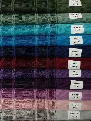 Lens Akıllı Dikey Tül Perde 112- Lacivert-beyaz-gümüş