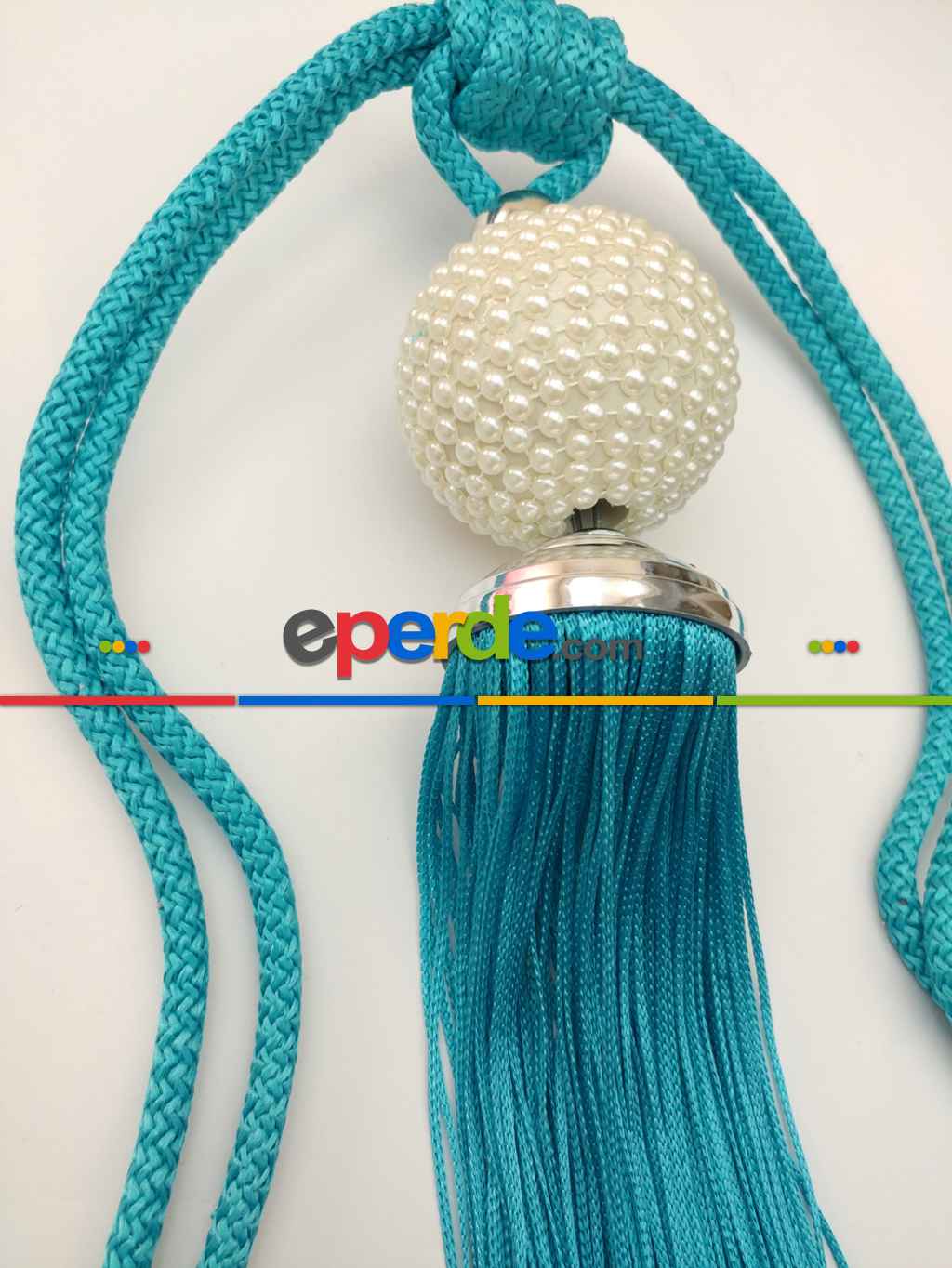 Fon Bağı Braçol Turkuaz İncili- Turkuaz