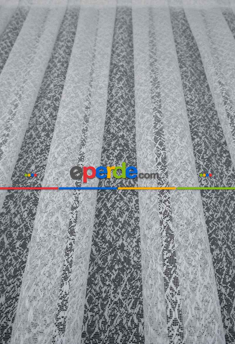 Taç İlizyon Model Tasarim Yeni Moda Tasarım Beyaz Renk Tül Ütü İstemez