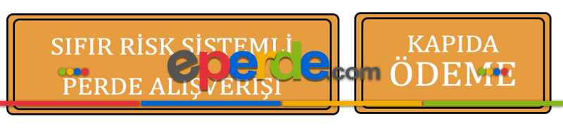 Vizon - Bej Keten Tül Degrade Perde- Bej-vizon Rengi - Kurşunlu Tül