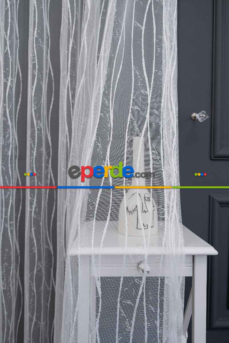 Salon Tül - Taç Es Ütü İstemez Tül Sade S Model Spor Tasarım Model Tül