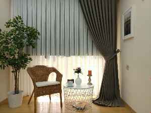 Keten Koyu Gri Düz Fon Perde- Antrasit