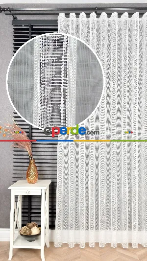 Natural Keten Tül Birinci Kalite İplikten Özel Üretilmiştir - Kurşunlu Tül