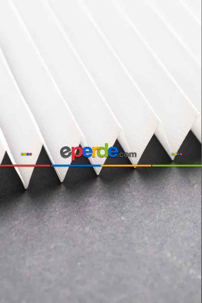 Brillannt Plise Perde - Cam Balkon Perdesi - Pimapen Perdesi - Ekru (20 Renk) Kolay Montaj Yaylı Sistem, Vidalı Sistem Veya Yapıştırma