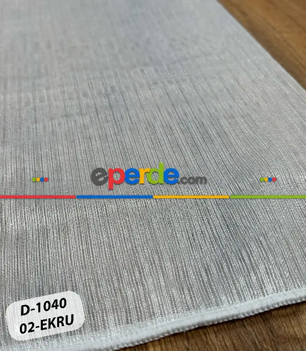 Salon - Sedefli Özel İplik Düz Tül Perde - Özel Dokuma Ağır Gramajlı Premium